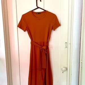 ZARA Tee Dress - dual material
